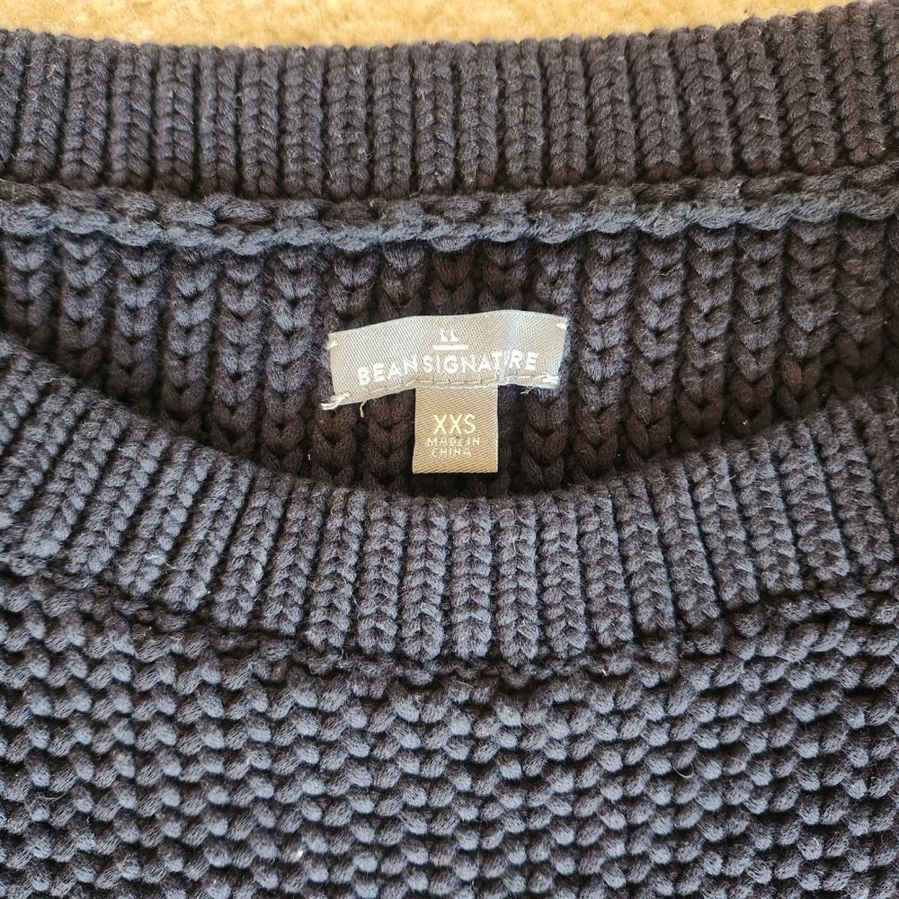 NWOT L.L. Bean Signature chunky knit sweater dress XXS - Picture 5 of 8